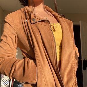 tan suede jacket